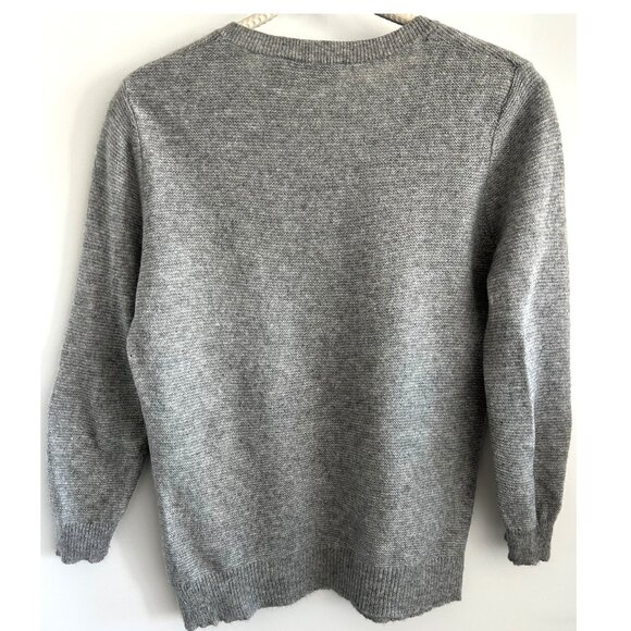 Theory Grey Cashmere Sweater Sz S - Picture 2 of 7